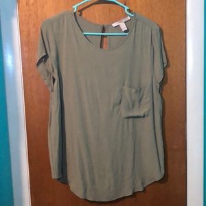 Sage green top